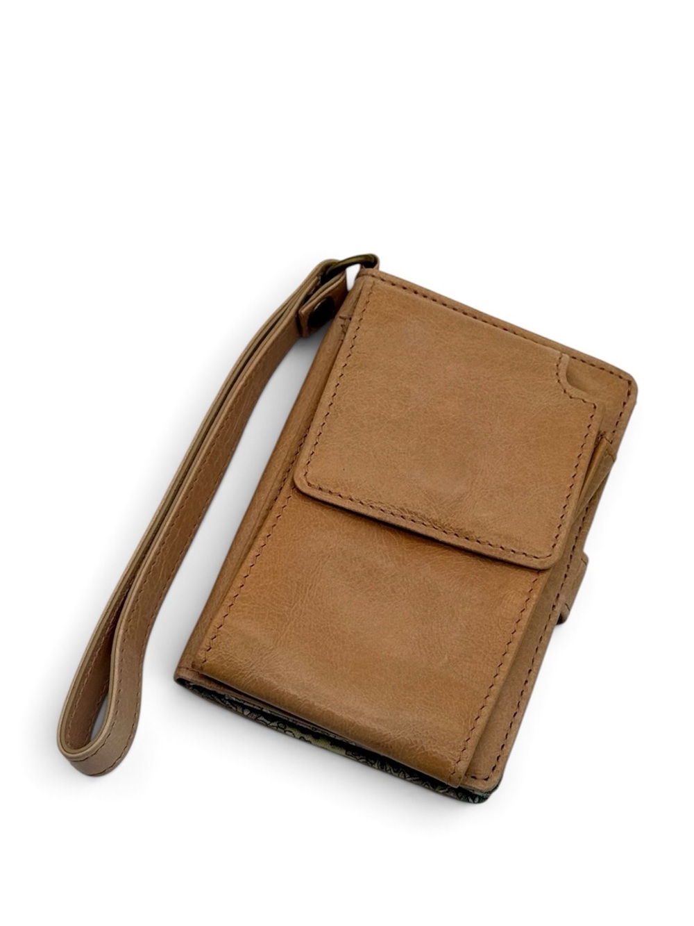 HOBO International Sepia Brown Lark Wristlet Wallet